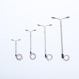 Max 10x Model Railway Train Lamp Post Street Lights for HO OO Scale LEDs 1:75