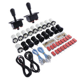 Max 2Player Arcade Games American Arcade Joystick Arcade DIY Kit Black and White