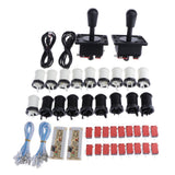 Max 2Player Arcade Games American Arcade Joystick Arcade DIY Kit Black and White