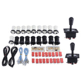 Max 2Player Arcade Games American Arcade Joystick Arcade DIY Kit Black and White