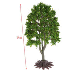 Maxbell 10PCS Plastic Cedar Tree Railway Street Architectural Scenery HO Scale 1:100