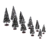 Max 10Pcs Mixed Colors Model Tree Train Railway Architectural Scenery 1:70-1:200