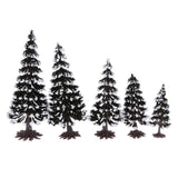 Max 10Pcs Mixed Colors Model Tree Train Railway Architectural Scenery 1:70-1:200