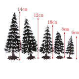 Max 10Pcs Mixed Colors Model Tree Train Railway Architectural Scenery 1:70-1:200