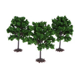 Max 3Pcs Greenery Tree Model Layout Diorama Landscape Building DIY Accessories
