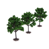 Max 3Pcs Greenery Tree Model Layout Diorama Landscape Building DIY Accessories