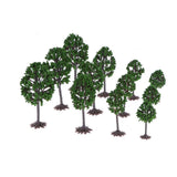 Max 12pcs Model Trees Train Layout Miniature Scenery Diorama Landscape Mixed
