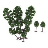 Max 12pcs Model Trees Train Layout Miniature Scenery Diorama Landscape Mixed