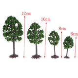 Max 12pcs Model Trees Train Layout Miniature Scenery Diorama Landscape Mixed