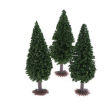 Max 3x10cm HO OO Scale Model Tree Diorama Wargame Scenery Dark Green Landscape C