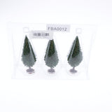 Max 3x10cm HO OO Scale Model Tree Diorama Wargame Scenery Dark Green Landscape C