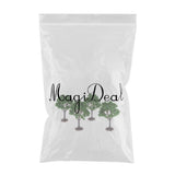 Max 4Pcs 7.5cm HO OO Scale Model Tree Diorama Wargame Scenery Green Landscape