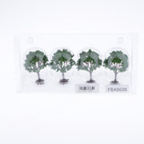 Max 4Pcs 7.5cm HO OO Scale Model Tree Diorama Wargame Scenery Green Landscape