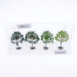 Max 4Pcs Greenery Tree Model Layout Diorama Landscape Building DIY Mixed Colors