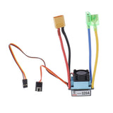 Max Waterproof 320A Brushed ESC with 5V / 3A BEC for 1/10 RC Car XT60 Plug