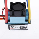 Max 480A Speed Controller Waterproof Brushed ESC for 540/550/775 Motor T Plug