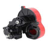 Max RC Car Center Gearbox Transmission Box Assembly with Metal Motor Gear Black