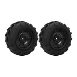 Max 1 Pair Rubber Wheel Tire Tyres for 1:16 Scale Model RC Car DIY Parts Black