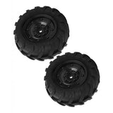 Max 1 Pair Rubber Wheel Tire Tyres for 1:16 Scale Model RC Car DIY Parts Black