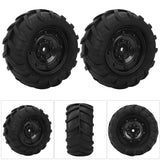 Max 1 Pair Rubber Wheel Tire Tyres for 1:16 Scale Model RC Car DIY Parts Black