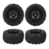 Max 1 Pair Rubber Wheel Tire Tyres for 1:16 Scale Model RC Car DIY Parts Black