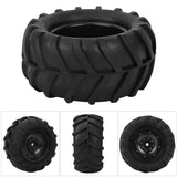 Max 1 Pair Rubber Wheel Tire Tyres for 1:16 Scale Model RC Car DIY Parts Black