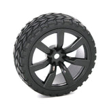 Max 63mm Rubber Tyres Tire 1/ Rim Set for 1:10 Scale On-road Car Accessories