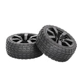 Max 63mm Rubber Tyres Tire 1/ Rim Set for 1:10 Scale On-road Car Accessories
