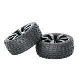Max 63mm Rubber Tyres Tire 1/ Rim Set for 1:10 Scale On-road Car Accessories