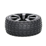 Max 63mm Rubber Tyres Tire 1/ Rim Set for 1:10 Scale On-road Car Accessories