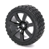 Max 63mm Rubber Tyres Tire 1/ Rim Set for 1:10 Scale On-road Car Accessories
