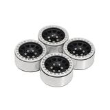 Maxbell 4 Pcs 1/10 Scale RC Crawler Replacement Wheel Hub RC Parts Upgraded Metal B