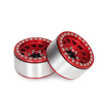 Maxbell 4 Pcs 1/10 Scale RC Crawler Replacement Wheel Hub RC Parts Upgraded Metal G