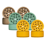 Max 4pcs Metal 1.9'' Wheels Rims Oval for 1/10 RC Crawler Axial SCX10 D90 Bronze