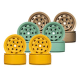 Max 4pcs Metal 1.9'' Wheels Rims Oval for 1/10 RC Crawler Axial SCX10 D90 Bronze