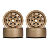 Max 4pcs Metal 1.9'' Wheels Rims Oval for 1/10 RC Crawler Axial SCX10 D90 Bronze