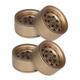 Max 4pcs Metal 1.9'' Wheels Rims Oval for 1/10 RC Crawler Axial SCX10 D90 Bronze
