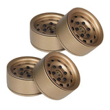 Max 4pcs Metal 1.9'' Wheels Rims Oval for 1/10 RC Crawler Axial SCX10 D90 Bronze