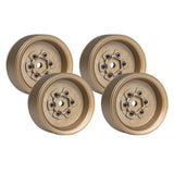 Max 4pcs Metal 1.9'' Wheels Rims Oval for 1/10 RC Crawler Axial SCX10 D90 Bronze