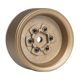 Max 4pcs Metal 1.9'' Wheels Rims Oval for 1/10 RC Crawler Axial SCX10 D90 Bronze