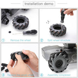 Max 12 Pieces Support Wheels for DJI RoboMaster S1 Master Education Robot Wheel