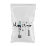 Maxbell Glass Blunt Pipe Colorful Smoking Mini Pipe Glass Blunt Tip Cleaning Tool C