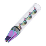 Maxbell Glass Blunt Pipe Colorful Smoking Mini Pipe Glass Blunt Tip Cleaning Tool C