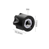 Maxbell 4pcs RC 4mm Wheel Lock Nuts for 1/10 Traxxas TRX4 Axial SCX10 90046 D90