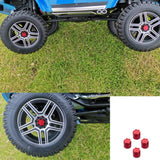 Maxbell 4pcs Aluminium RC Car Wheel Rim Center Cap M4 Nut for 1/10 RC Crawler