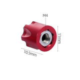Maxbell 4pcs Aluminium RC Car Wheel Rim Center Cap M4 Nut for 1/10 RC Crawler