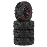 Maxbell 4pcs 1.9in 103mm 1/10 Tires with Wheel Rim for 1/10  RC Rock Crawler Parts