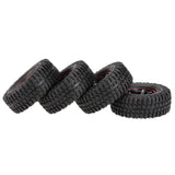 Maxbell 4pcs 1.9in 103mm 1/10 Tires with Wheel Rim for 1/10  RC Rock Crawler Parts