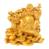 Max Laughing Buddha Resin Ornament Microlandschaft Resin Decoration Gift Gold