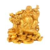 Max Laughing Buddha Resin Ornament Microlandschaft Resin Decoration Gift Gold